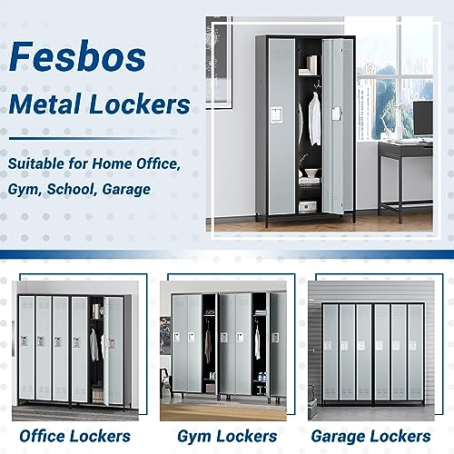 3-Door Blue Steel Storage Locker for Office, School, Gym C68898