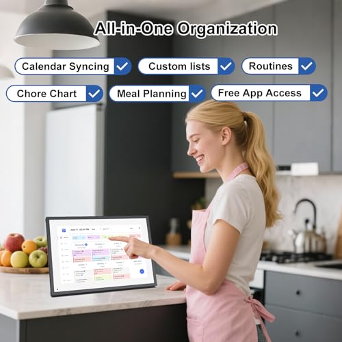 10.1 inch Wall Planner Digital Calendar & Chore Chart with Touchscreen B3703