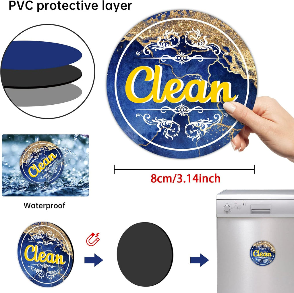 Dishwasher Magnet Clean Dirty Sign for Kitchen Organization Q545146