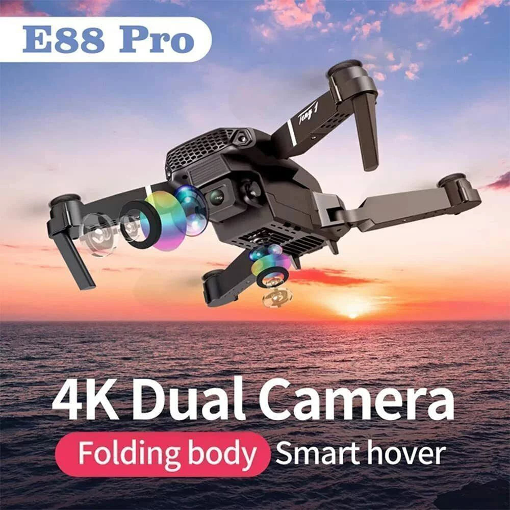 4K HD Wide Angle Camera FPV Drone Dual Camera Quadcopter O6402