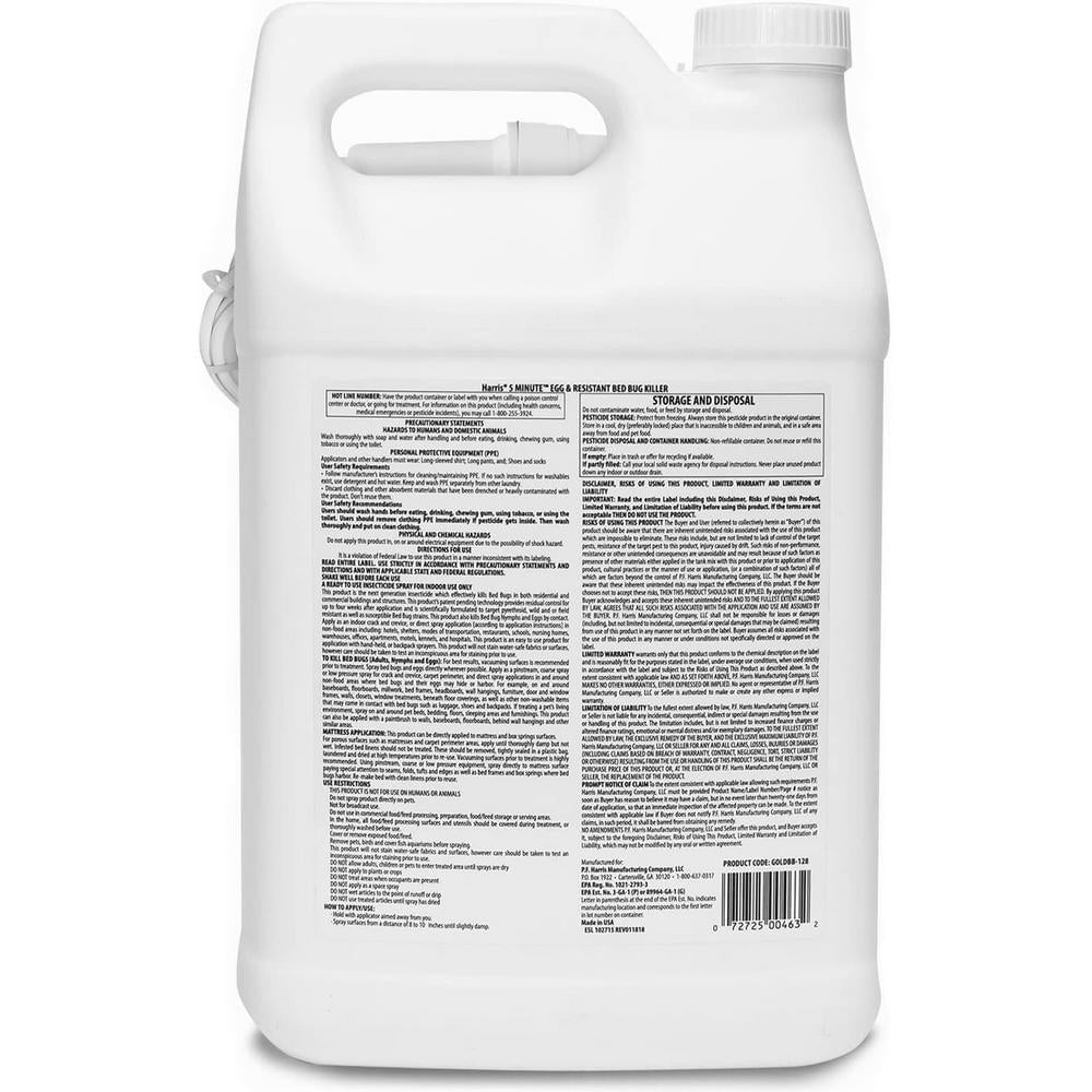Bed Bug Killer Spray, 1 Gallon with Trigger C40098