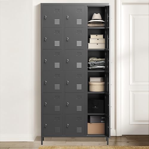 Metal Lockers with Shelves 72" H for Employees C448234