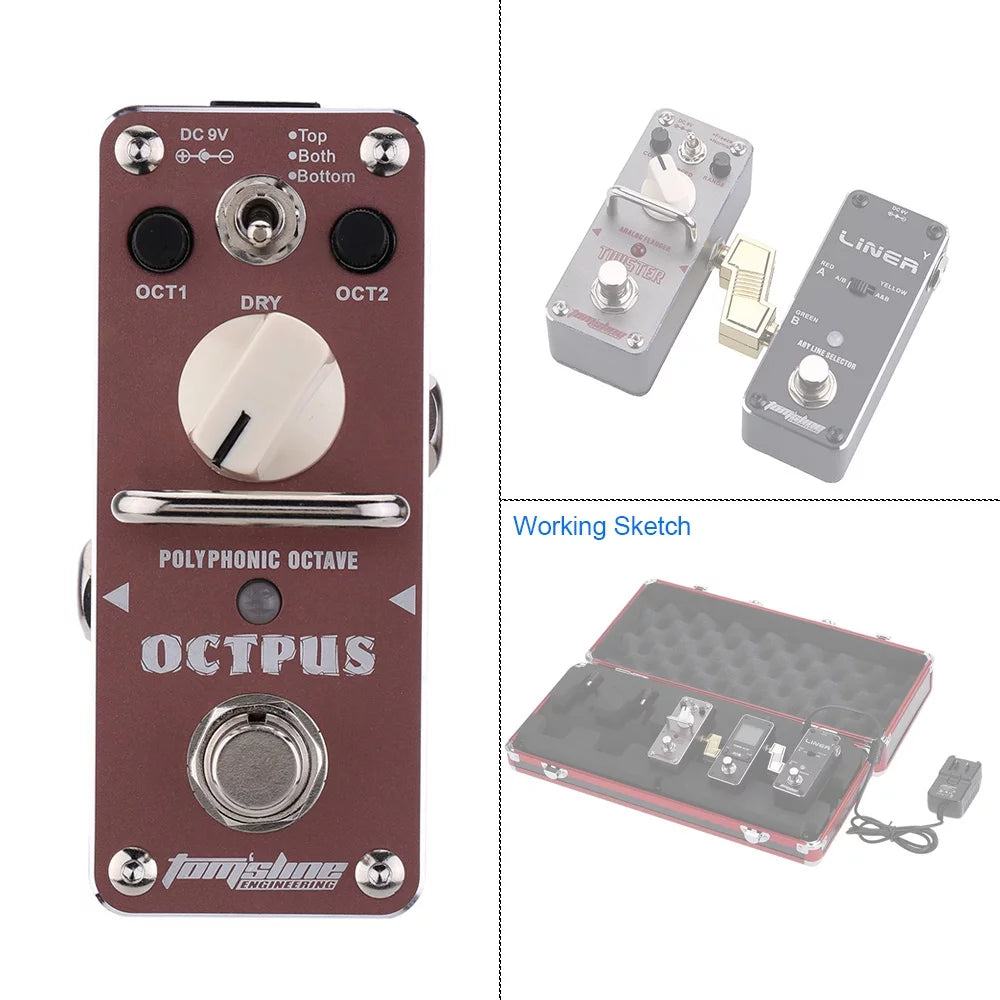 Octave Electric Guitar Effect Pedal with True Bypass P469162