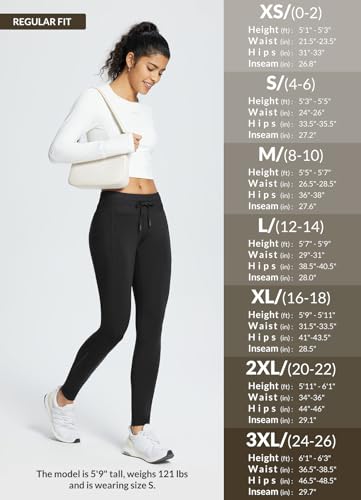 Women's Fleece Lined High Waisted Leggings with Pockets Q7219
