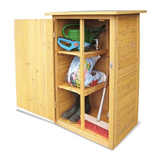 Outdoor Storage Shed with Floor and Adjustable Shelves D415352