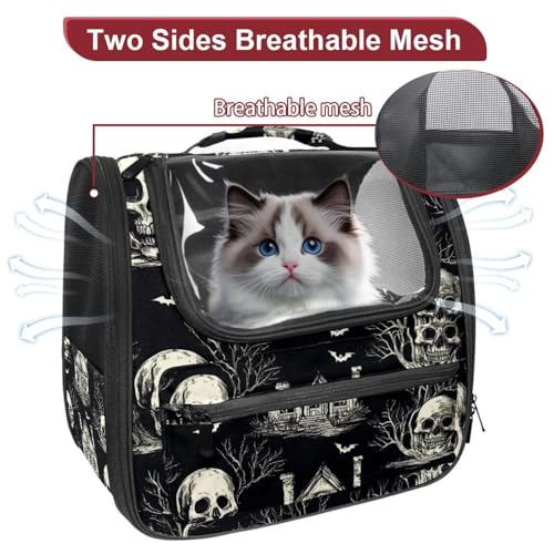 Halloween Cat Backpack Carrier, Breathable Bubble Pet Backpack R5452