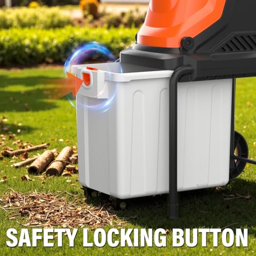 Electric Wood Chipper Shredder Mulcher with 50L Collecting Bin W3659