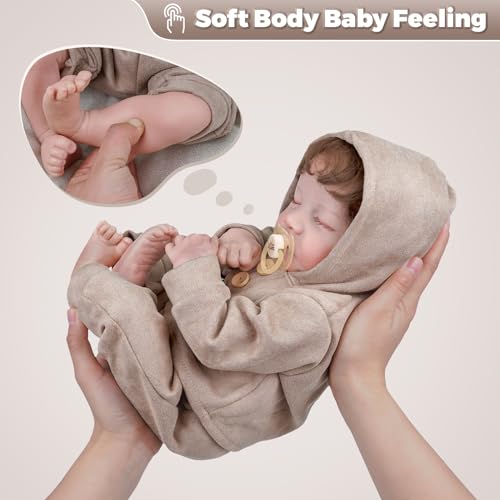 Lifelike Reborn Baby Doll Silicone Full Body Boys 17 Inch G466746