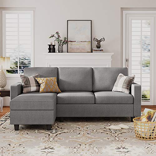 Convertible Sectional Sofa L Shaped Couch with Reversible Chaise U238492