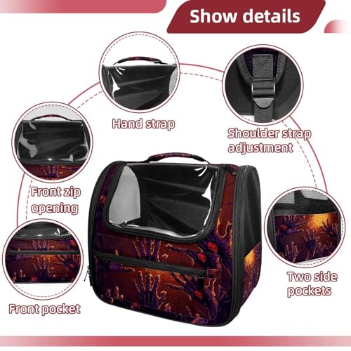 Halloween Pet Carrier Airline Approved for Small Medium Dogs Cats S688252