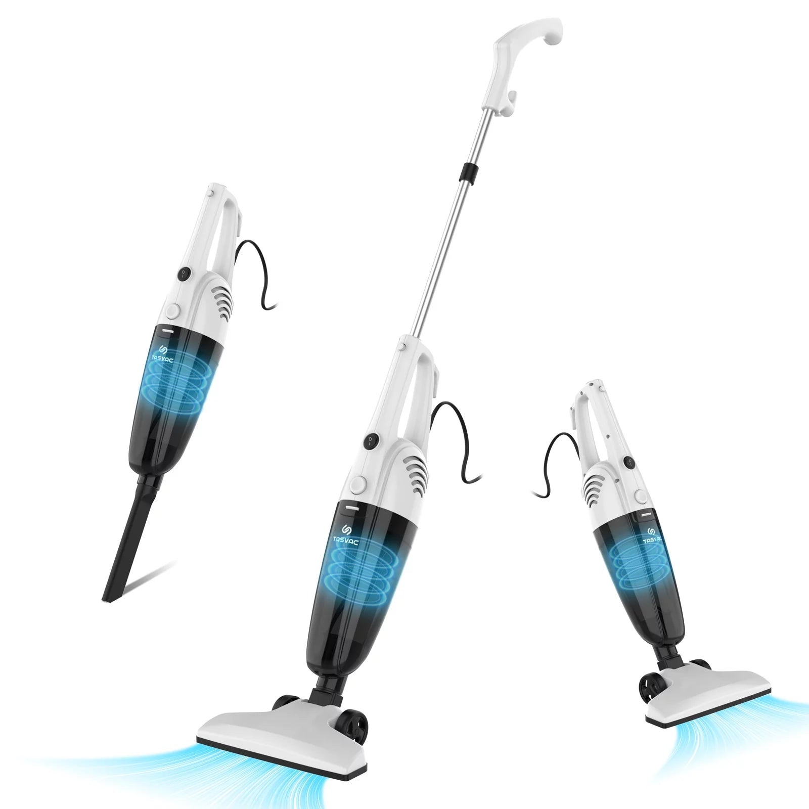 Corded Stick Vacuum Cleaner 18kPa Lightweight 3-in-1 for Hardwood Floor Pet Hair E955