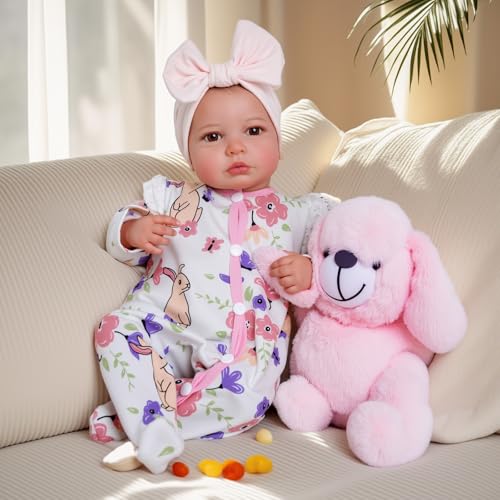 20-inch Soft Vinyl Reborn Baby Doll with Accessories N401