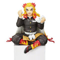 Zenitsu Figure Anime Devil Slayer Eating Rice Balls Sitting Pose Character Action Figure Ghost Slayer Desk Decor Collection Toy