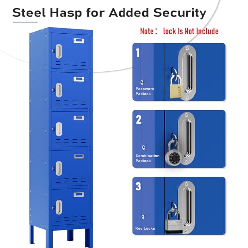 Metal Cabinet with Lockable Door for Office, Gym, School, Home A290