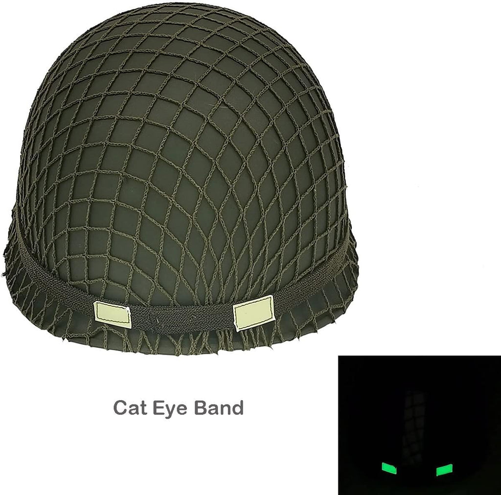 WW2 M1 Steel Helmet Replica with Net Cover and Chin Strap D703