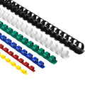 150 Pack Plastic Binding Combs Plastic Comb Binding Ring 19 Ring Comb Binding Spines Letter Size Plastic Spiral Binding for Notebook Calendar Picture Album (5/8 in, Black)