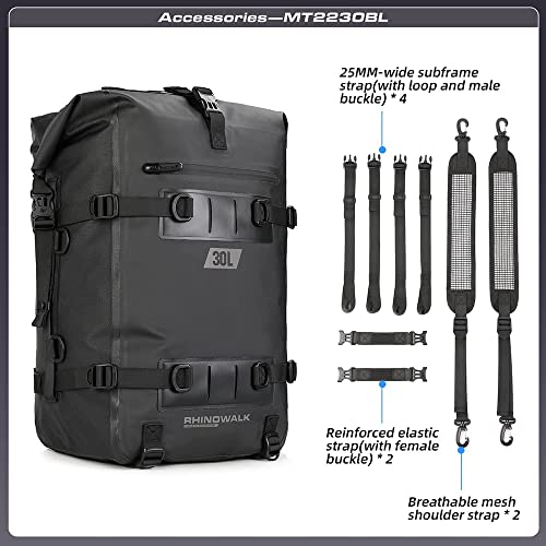 Motorcycle Tail Bag Waterproof Saddle Pannier Rear Rack Trunk J4607