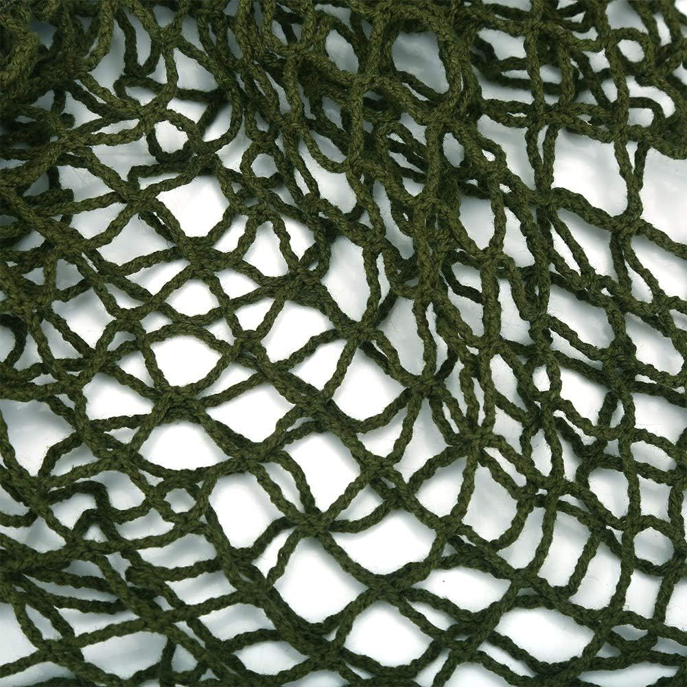 Green Helmet Net, Army Helmet Nylon Camouflage Net with Elastic Band U891