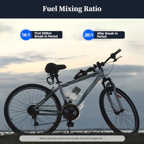 100CC 4-Stroke Bicycle Engine Kit Gas Motorized Bike F147004
