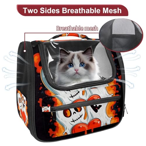 Halloween Pet Carrier Airline Approved for Small Medium Dogs Cats S688252