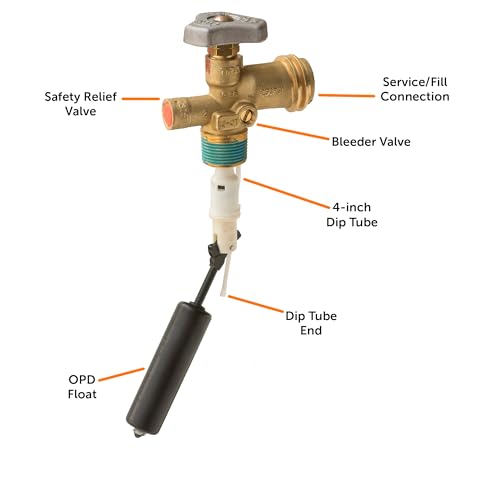 Propane Tank Overfill Protection Valve for 20 lb Grill Cylinder G203281