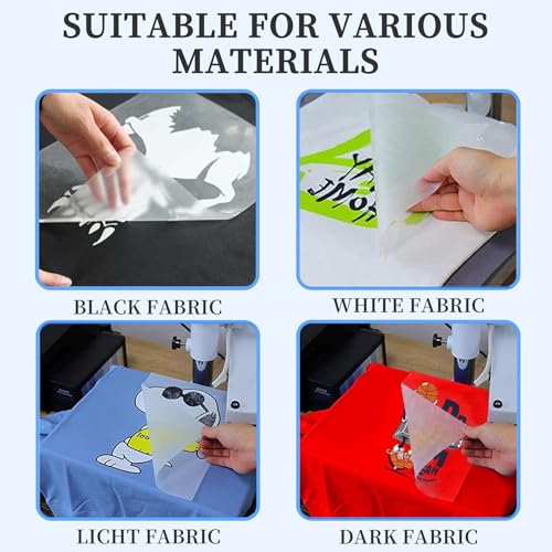 100 Sheets A4 Double Sided DTF Transfer Film Paper for Inkjet Printer E196039