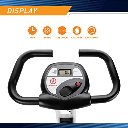 Foldable Upright Exercise Bike with Adjustable Resistance Y823979