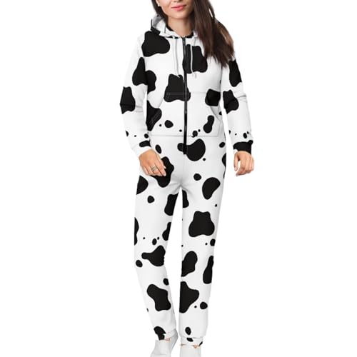 Adult Onesie Hooded One-Piece Pajama Zipper Jumpsuit for Men and Women I930