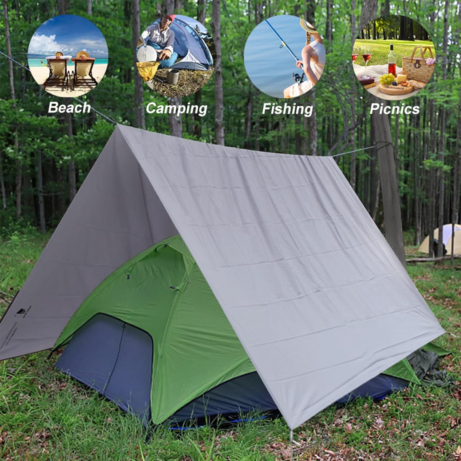 Ultralight Waterproof Tent Footprint Ground Sheet for Camping Hiking I634
