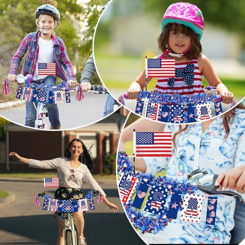 Patriotic Bike Ribbon Streamers for Kids Independence Day Parade B20996
