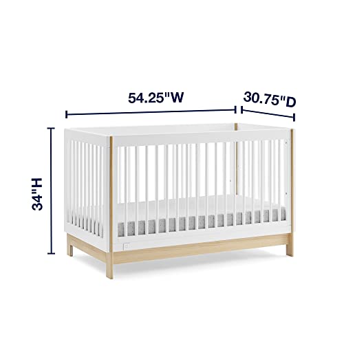 4-in-1 Convertible Crib, Bianca White/Natural A58351
