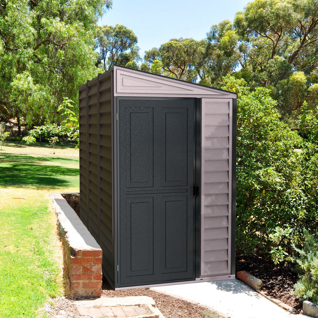 Duramax 4ft x 8ft Sidemate PLUS Vinyl Resin Outdoor Storage Shed With Foundation Kit