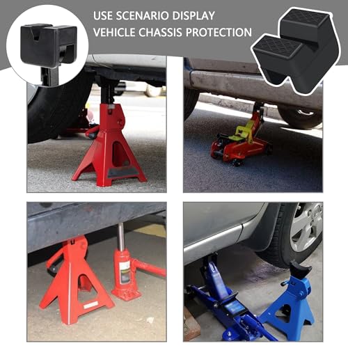 Slotted Rubber Jack Stand Pads for Car, Truck, SUV, RV, Van H3207