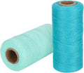 2 Rolls 8/4 Cotton Loom Warp Yarn,Worsted Cotton Yarn Cone Pure Cotton Hand Sewing Thread for Knitting Tatting Carpet Tapestry Wall Hanging Crafts