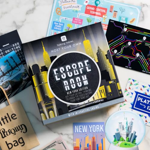 Escape Room Game New York Edition, Interactive Family Game for 2-6 Players I47213