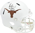 Vince Young Autographed Texas White Full Size Replica Speed 2021 Helmet "05 Nat'l Champs" Beckett BAS Witness Stock #228069