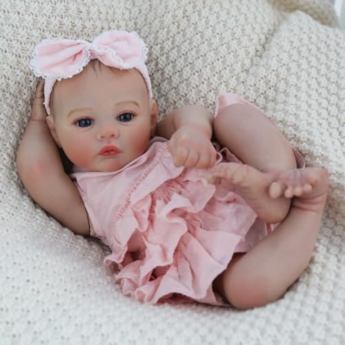 18 Inch Realistic Reborn Baby Doll Girl with Soft Weighted Body H76938