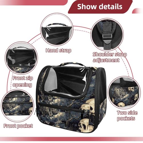 Halloween Cat Backpack Carrier, Breathable Bubble Pet Backpack R5452