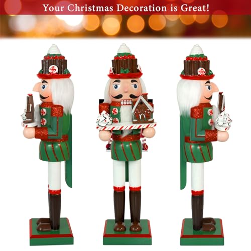 Gingerbread Chef Nutcracker Wooden Christmas Decorations L619768