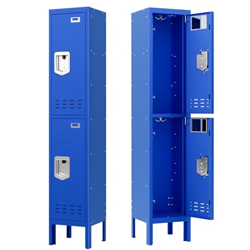 5-Door Steel Storage Locker with Hooks and Card Slots M92401