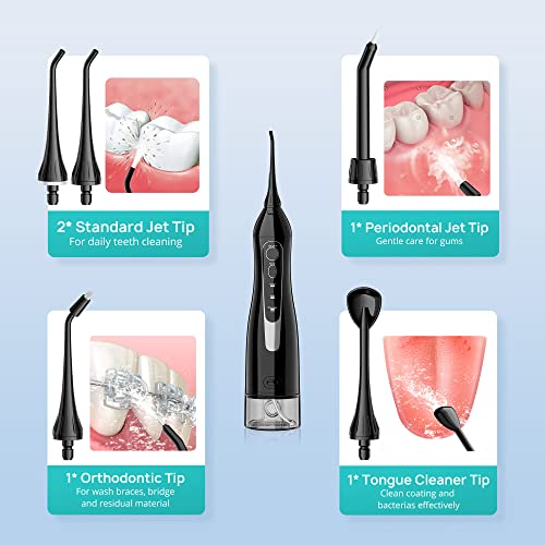 Portable Cordless Oral Irrigator 300ML Rechargeable Water Flosser C363894