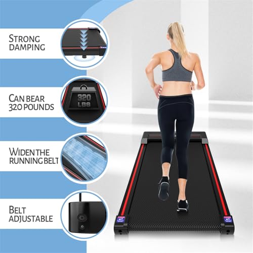 Walking Vibration Pad with APP, 3 in 1 Under Desk Treadmill, Low Noise with Remote Control K2989
