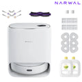 Narwal Freo Robot Vacuum Cleaner with Accessories Pack, Auto Empty Station, Robot Mop with Auto Mop Washing & Drying, Wifi, APP Control, White