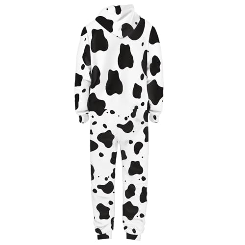 Adult Onesie Hooded One-Piece Pajama Zipper Jumpsuit for Men and Women I930