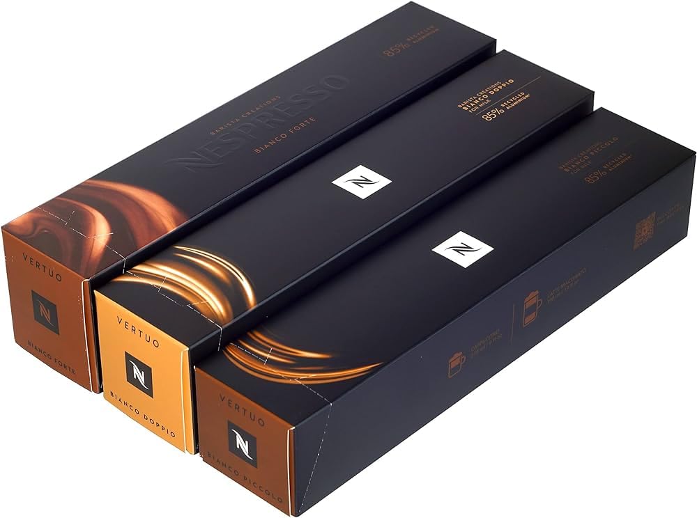 Bianco Forte, Bianco Doppio, Bianco Piccolo - 30 Coffee Capsules H45014