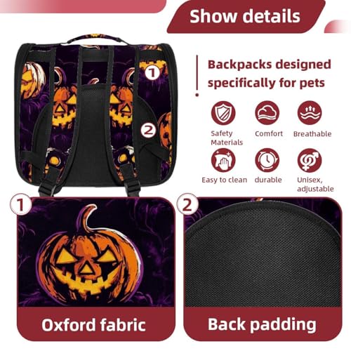 Halloween Pet Carrier Airline Approved for Small Medium Dogs Cats S688252