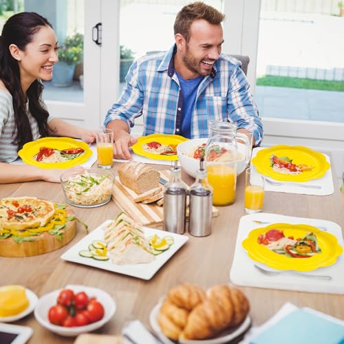 Ivory Paper Plates and Napkins Set for 50 Guests, Disposable Tableware with Utensils M509