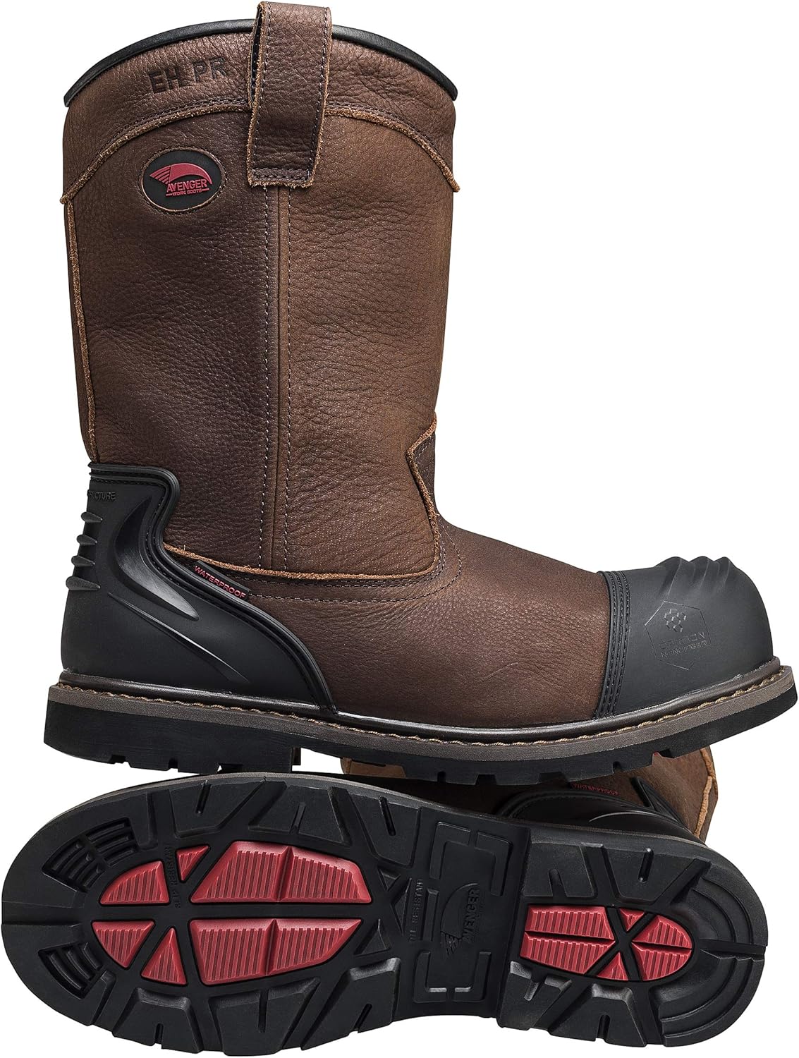 Men's Carbon Toe Waterproof Wellington Work Boots S1100