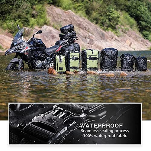 Motorcycle Tail Bag Waterproof Saddle Pannier Rear Rack Trunk J4607