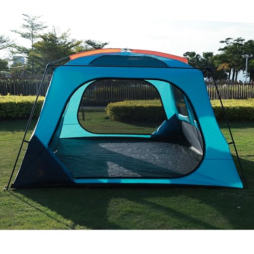 Extra Large Family Cabin Tent for Camping, 2 Rooms, 3 Doors, Waterproof E6603